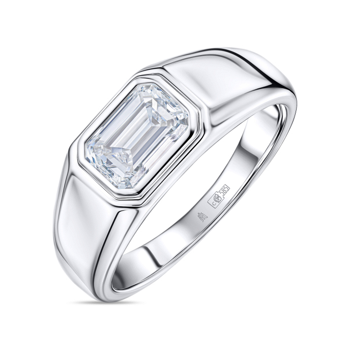 Мужское Кольцо с бриллиантом - фото 1