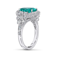 Кольцо с бриллиантами и турмалинами параиба - фото 2 Кольцо с бриллиантами и турмалинами параиба - фото 2