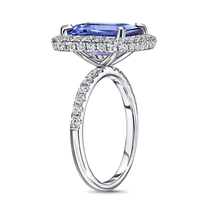 Кольцо с бриллиантами и танзанитом - фото 2 Кольцо с бриллиантами и танзанитом - фото 2