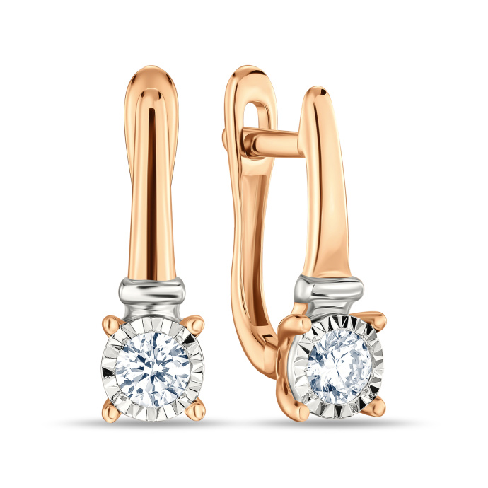 Серьги с бриллиантом - фото 1 Серьги с бриллиантом - фото 1