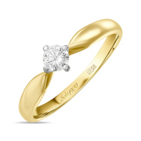 Кольцо с бриллиантом - фото 1 Кольцо с бриллиантом - фото 1