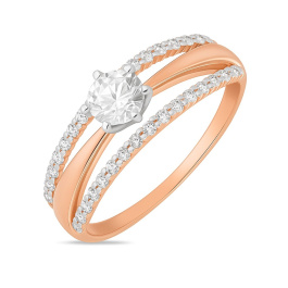 Кольцо с фианитами