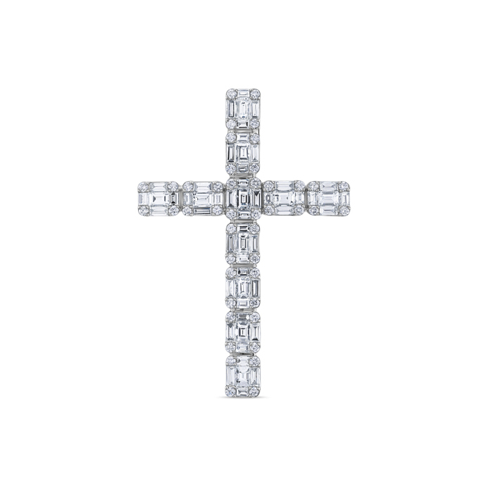 Крест с бриллиантами - фото 1 Крест с бриллиантами - фото 1