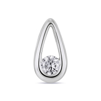 Подвеска с бриллиантом - фото 1