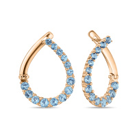 Серьги с топазами - фото 1