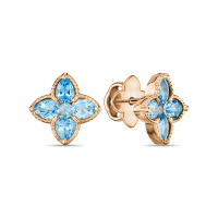 Серьги с топазами - фото 1