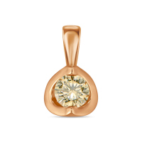 Подвеска с бриллиантом - фото 1