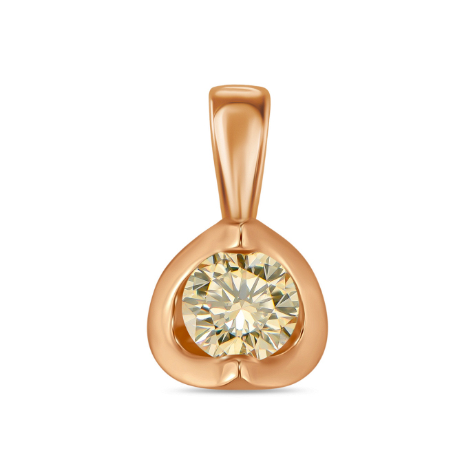 Подвеска с бриллиантом - фото 1