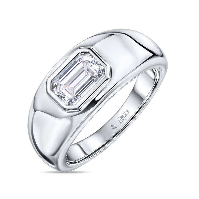 Мужское Кольцо с бриллиантом - фото 1