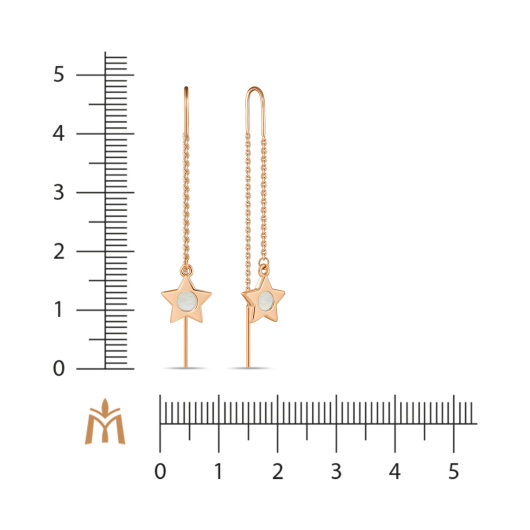 Серьги с перламутром