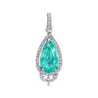 Колье с бриллиантами и параиба - фото 3