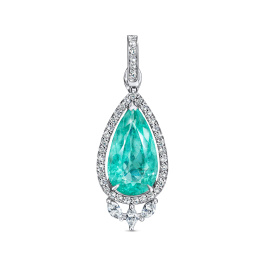 Колье с бриллиантами и параиба