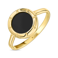 Кольцо с ониксом - фото 1