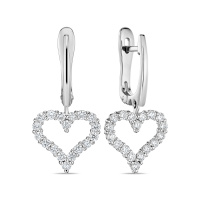 Серьги с бриллиантом - фото 1 Серьги с бриллиантом - фото 1