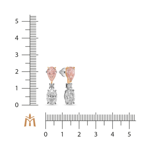 Серьги с бриллиантом