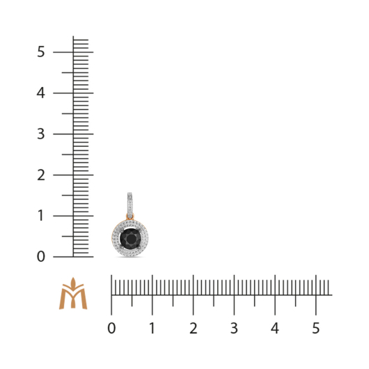 Подвеска с цветными сапфирами