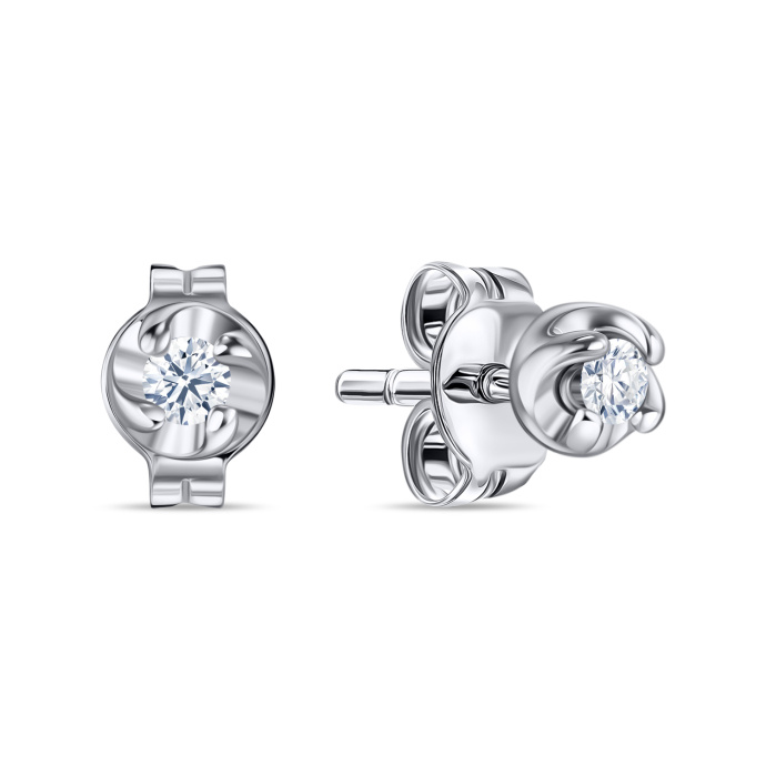 Серьги с бриллиантами - фото 1