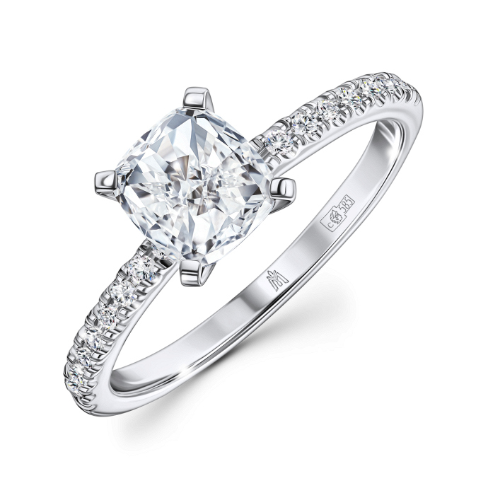 Кольцо с бриллиантами - фото 1