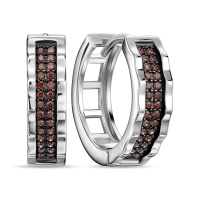 Серьги с фианитами - фото 1 Серьги с фианитами - фото 1