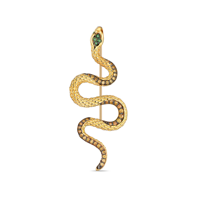 Брошь с цветными бриллиантами и цветными бриллиантами - фото 1 Брошь с цветными бриллиантами и цветными бриллиантами - фото 1