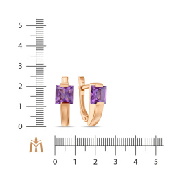 Серьги с аметистами