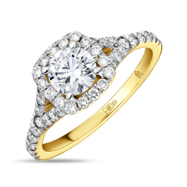 Кольцо с бриллиантом