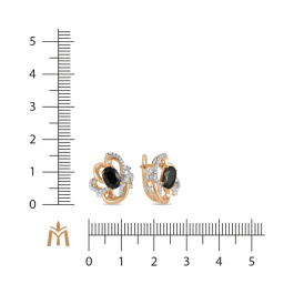 Серьги с сапфирами и бриллиантами