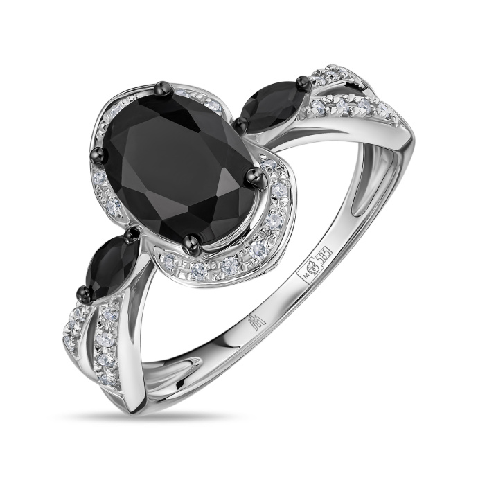 Кольцо с цветными сапфирами и бриллиантами - фото 1 Кольцо с цветными сапфирами и бриллиантами - фото 1