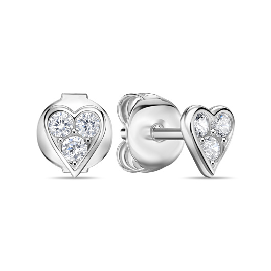 Серьги с фианитами