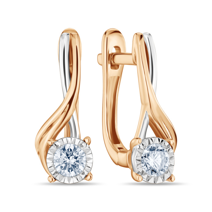 Серьги с бриллиантом - фото 1 Серьги с бриллиантом - фото 1