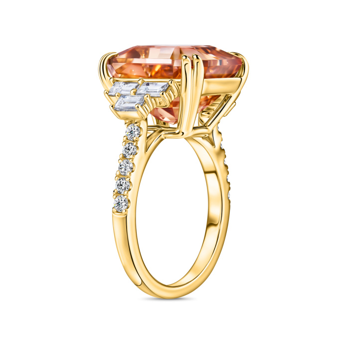 Кольцо с бриллиантами и турмалином - фото 2