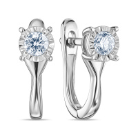 Серьги с бриллиантом - фото 1 Серьги с бриллиантом - фото 1