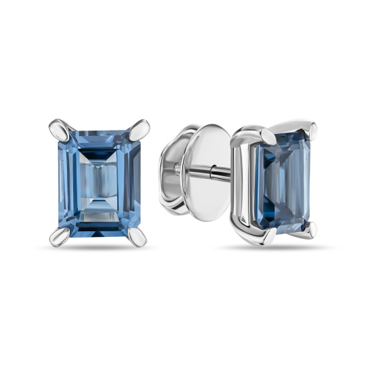 Серьги с лондон топазом