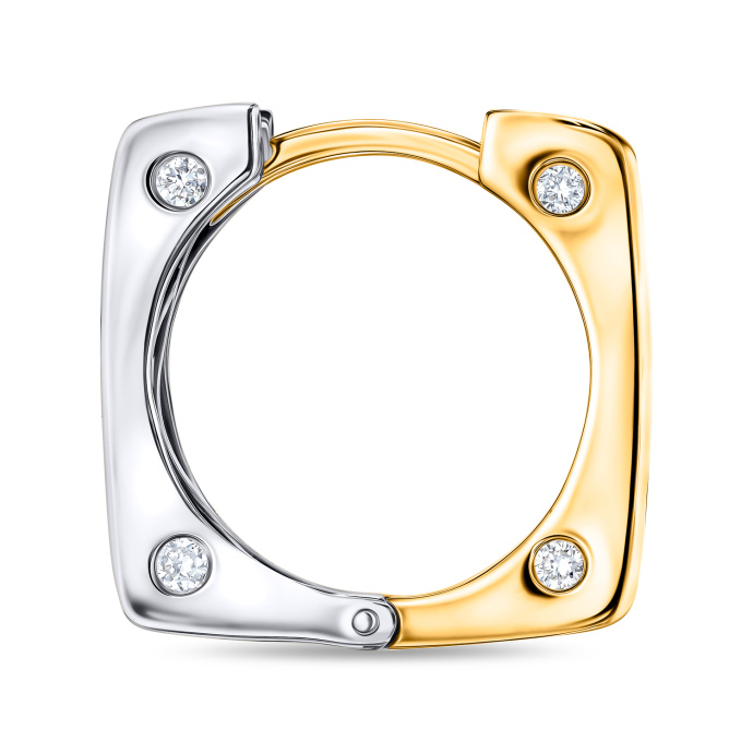 Серьги с бриллиантом - фото 2