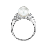 Кольцо с бриллиантами и жемчугом - фото 2 Кольцо с бриллиантами и жемчугом - фото 2