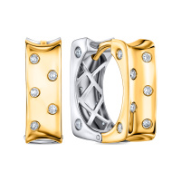 Серьги с бриллиантом - фото 1