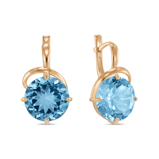 Серьги с топазами