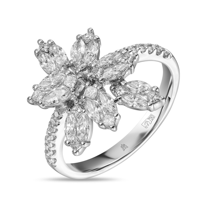 Кольцо с бриллиантами - фото 1 Кольцо с бриллиантами - фото 1