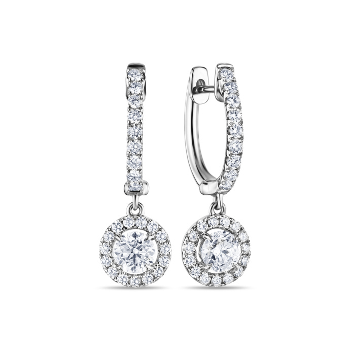 Серьги с бриллиантами - фото 1 Серьги с бриллиантами - фото 1