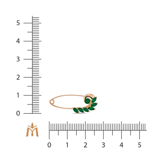 Брошь с агатами