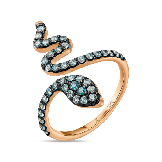 Кольцо с фианитами