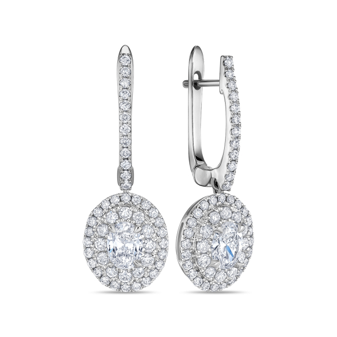 Серьги с бриллиантами - фото 1