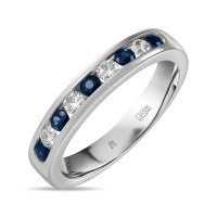 Кольцо с сапфирами и бриллиантами - фото 1 Кольцо с сапфирами и бриллиантами - фото 1