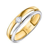 Кольцо с бриллиантом - фото 1