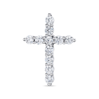 Крест с фианитами - фото 1