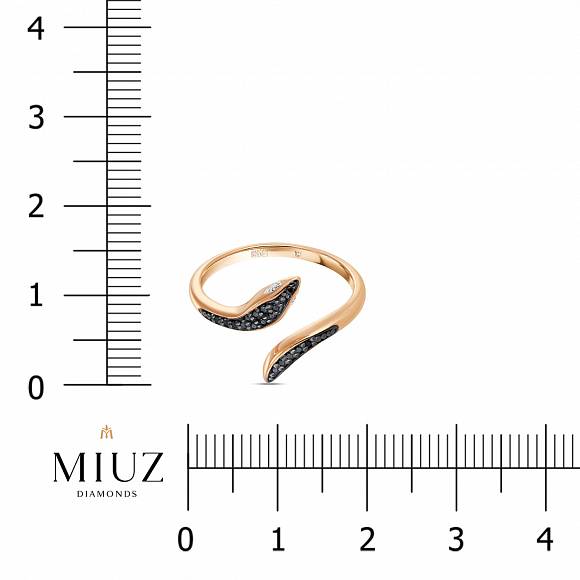 Кольцо с бриллиантами и облагороженными бриллиантами R01-SS-35594-B - Фото 2
