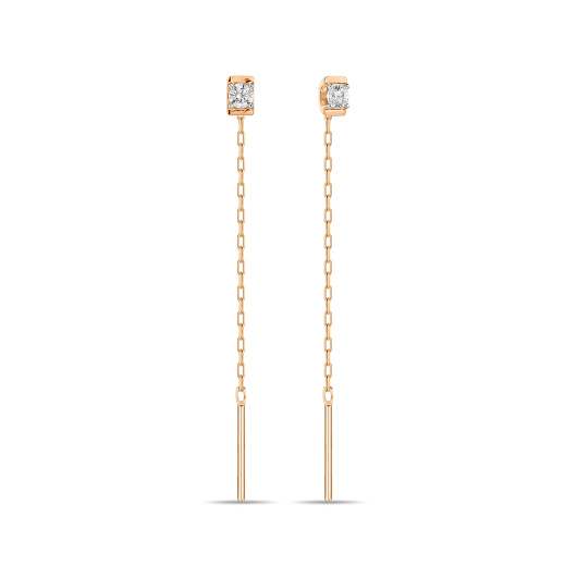 Серьги с фианитами