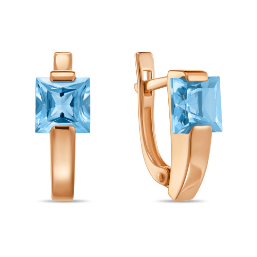 Серьги с топазами