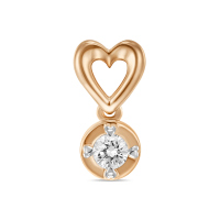 Подвеска с бриллиантом - фото 2