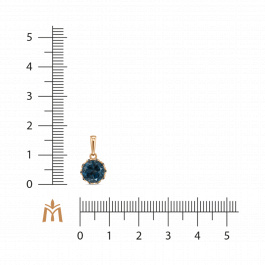 Подвеска с лондон топазом